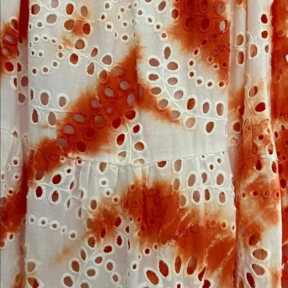 Orange Tie-Dye Maxi Dress - Picture 2 of 3